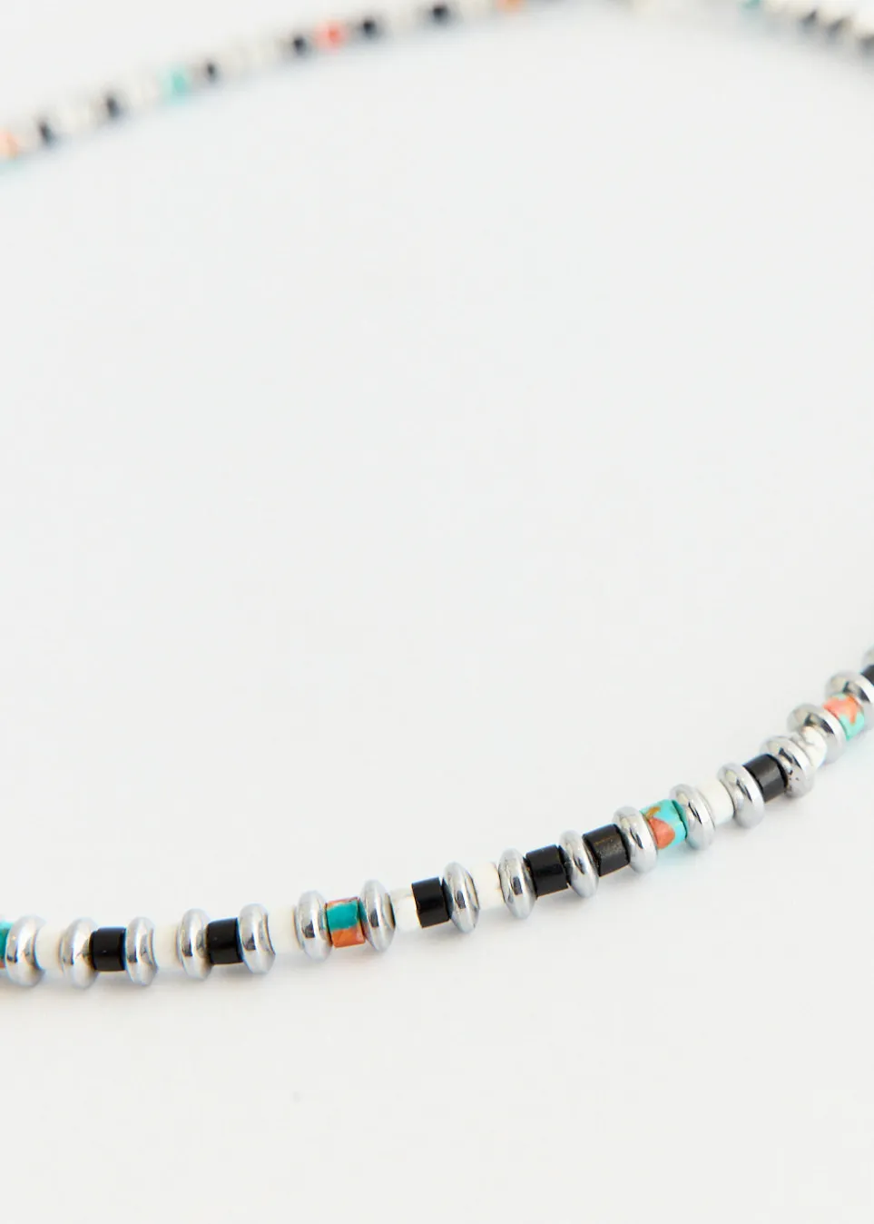 Hematite Roundel Beads Necklace