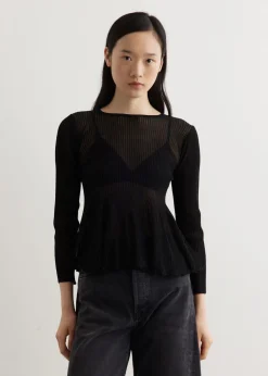 Hypha Lucent Long Sleeve Flare Top