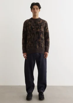 Interlock Jacquard Crewneck Knit