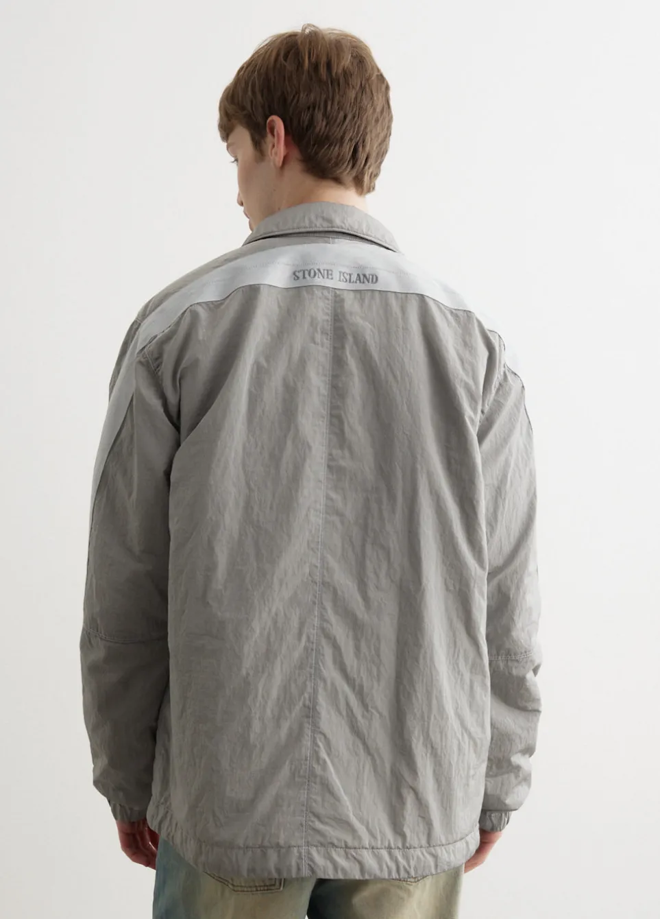 Iridescent Nylon Metal Light Jacket