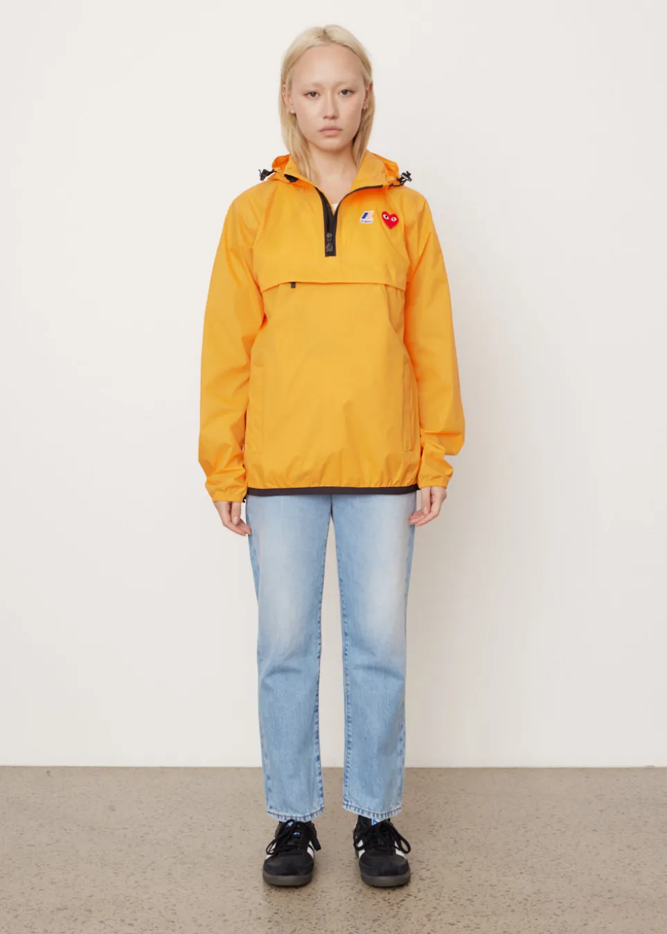 J502 K-Way Hoodie Half Zip Jacket