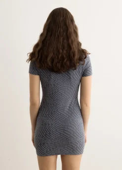 Jacquard Logo Mini Dress