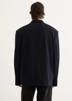 Jotam Vis Pinstripe Suit Jacket