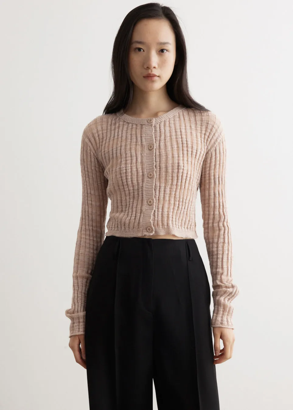 Kikos Slub Linen Cardigan