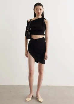 La Mini Jupe Drapeado