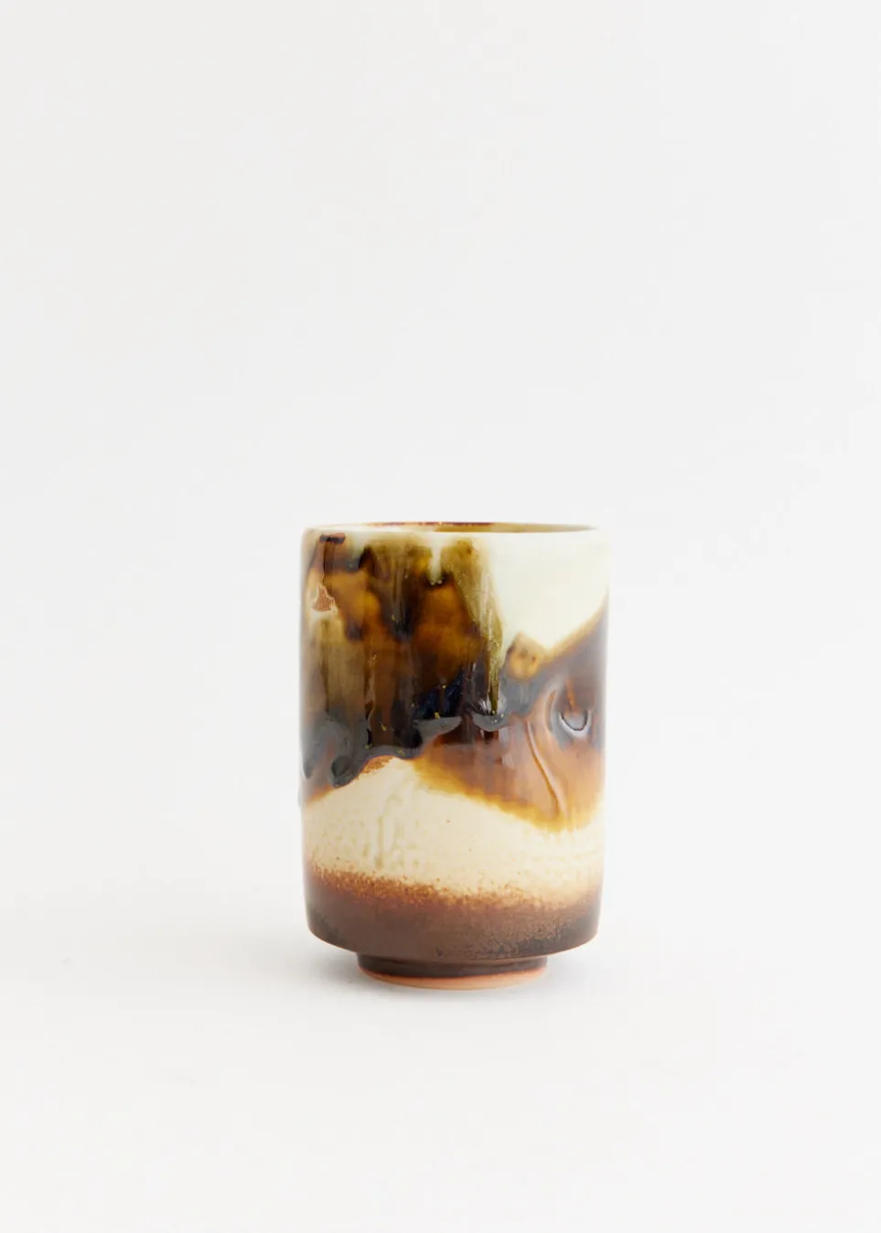 Large Teak Pinch Candle — Onsen