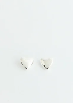 Large Voluptuous Heart Earrings