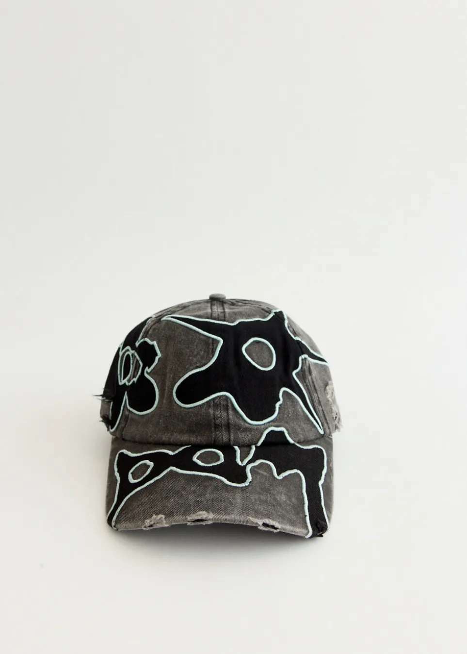 Locke Denim Applique Baseball Cap