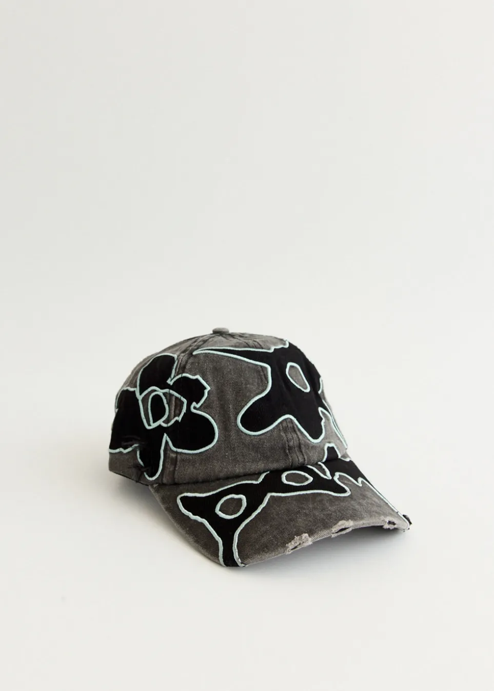 Locke Denim Applique Baseball Cap