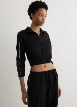 Logo Tape Cropped Track Jacket