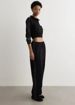 Logo Tape Cropped Track Jacket