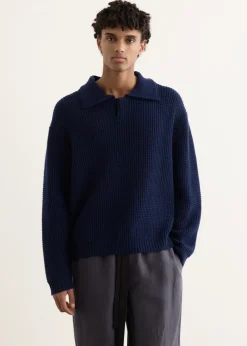 Long Sleeve Button Polo Sweater