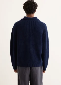 Long Sleeve Button Polo Sweater