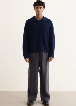 Long Sleeve Button Polo Sweater