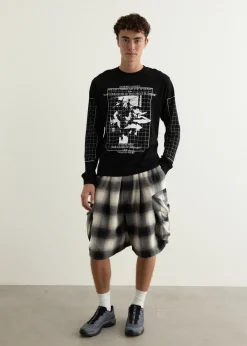 Long Sleeve T-Shirt - Grids
