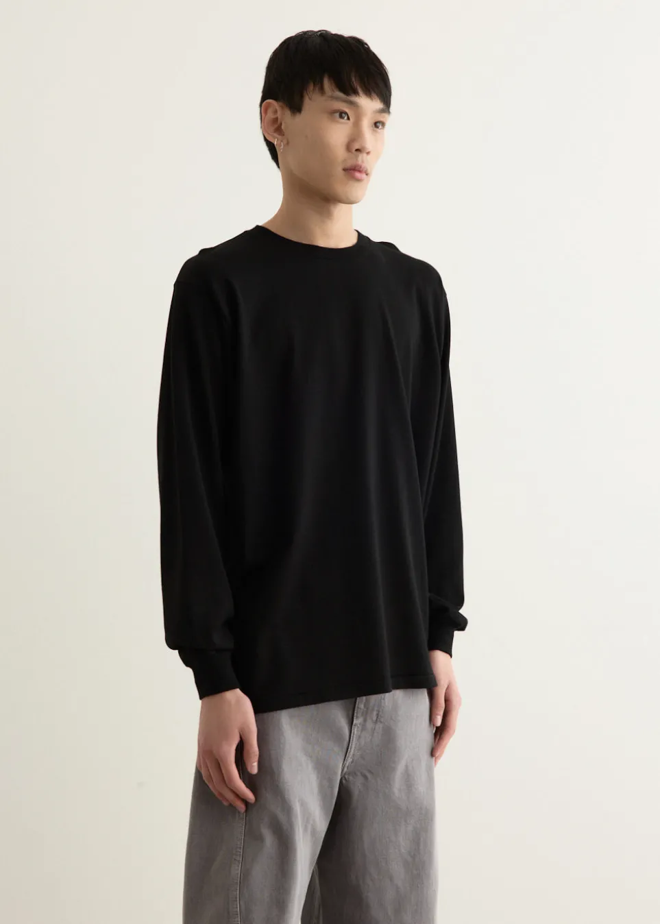 Luster Plaiting Long Sleeve T-Shirt