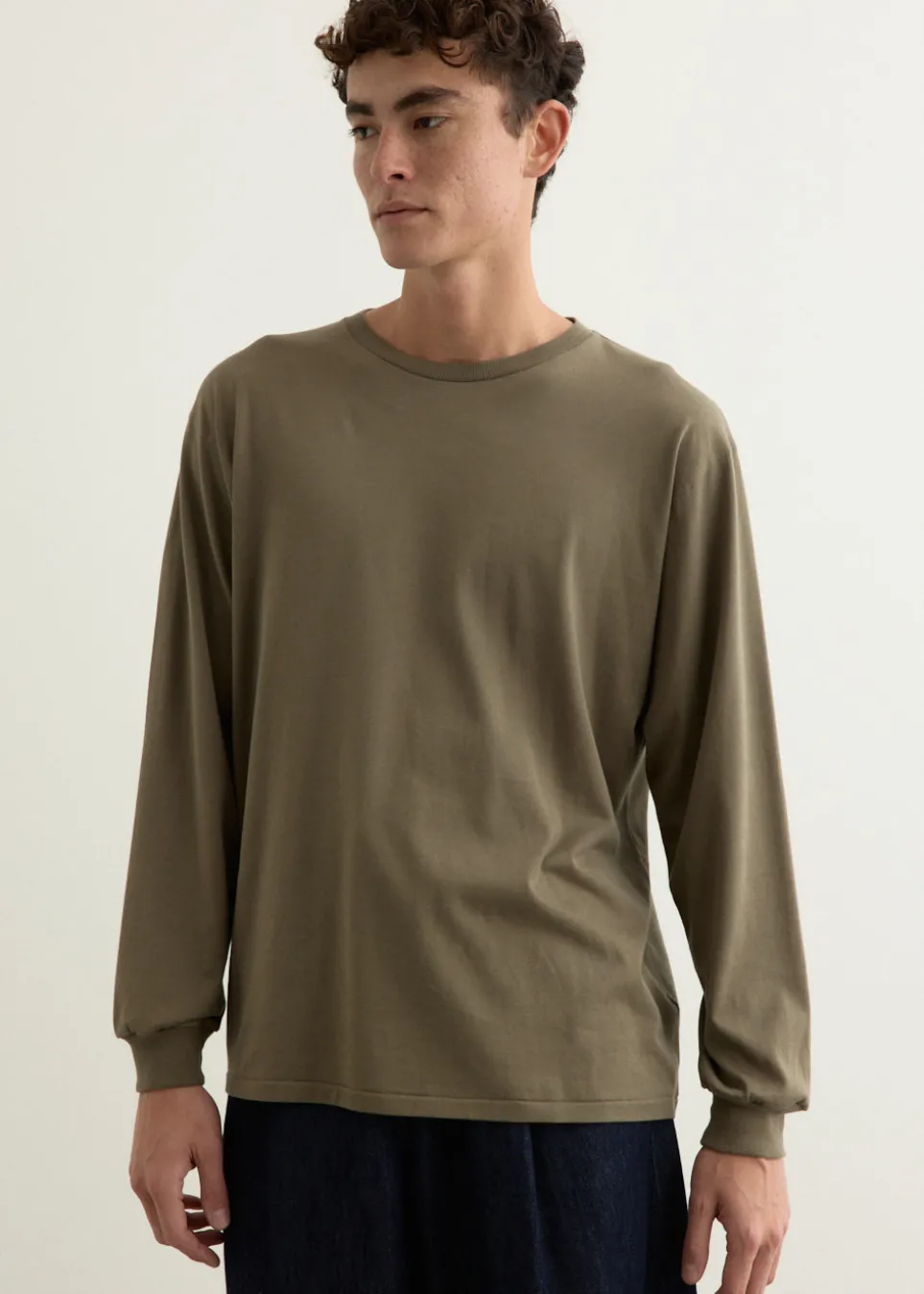 Luster Plaiting Long Sleeve T-Shirt