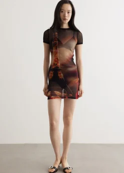 Mesh Short Dress