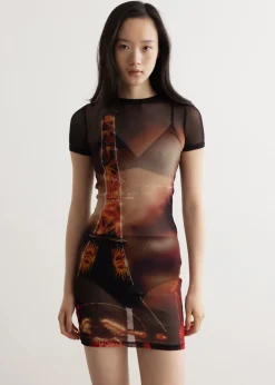 Mesh Short Dress