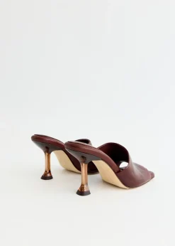 Miri Brown Mules Sandals