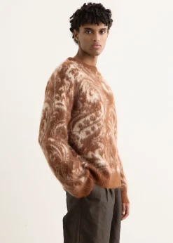 Mohair Paisley Jacquard Sweater
