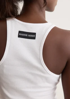 Moon Logo Ribbed Jersey Tank Top