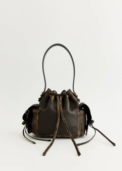 Multipocket Mini Bucket Bag