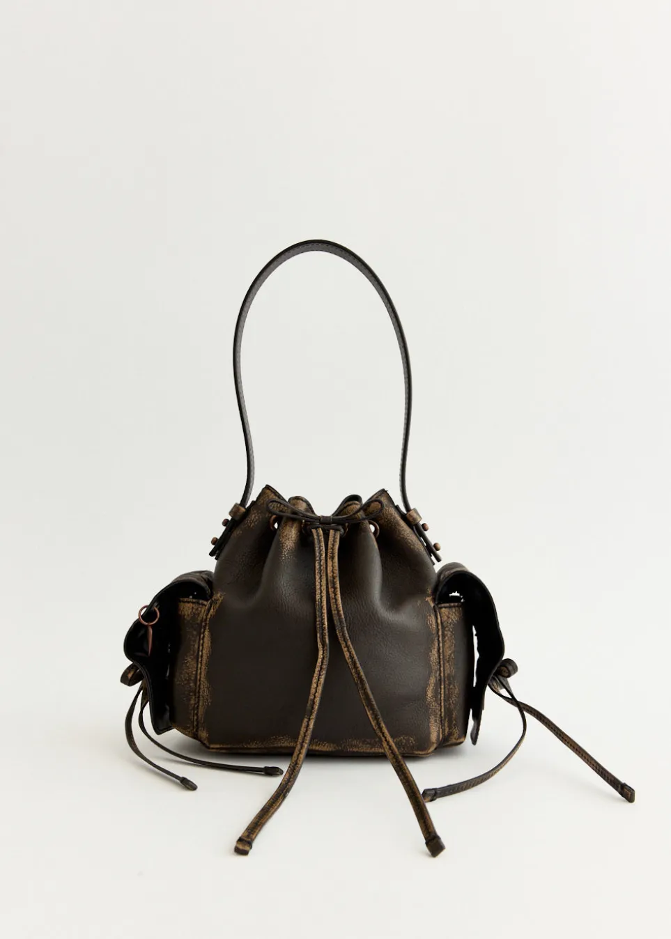 Multipocket Mini Bucket Bag
