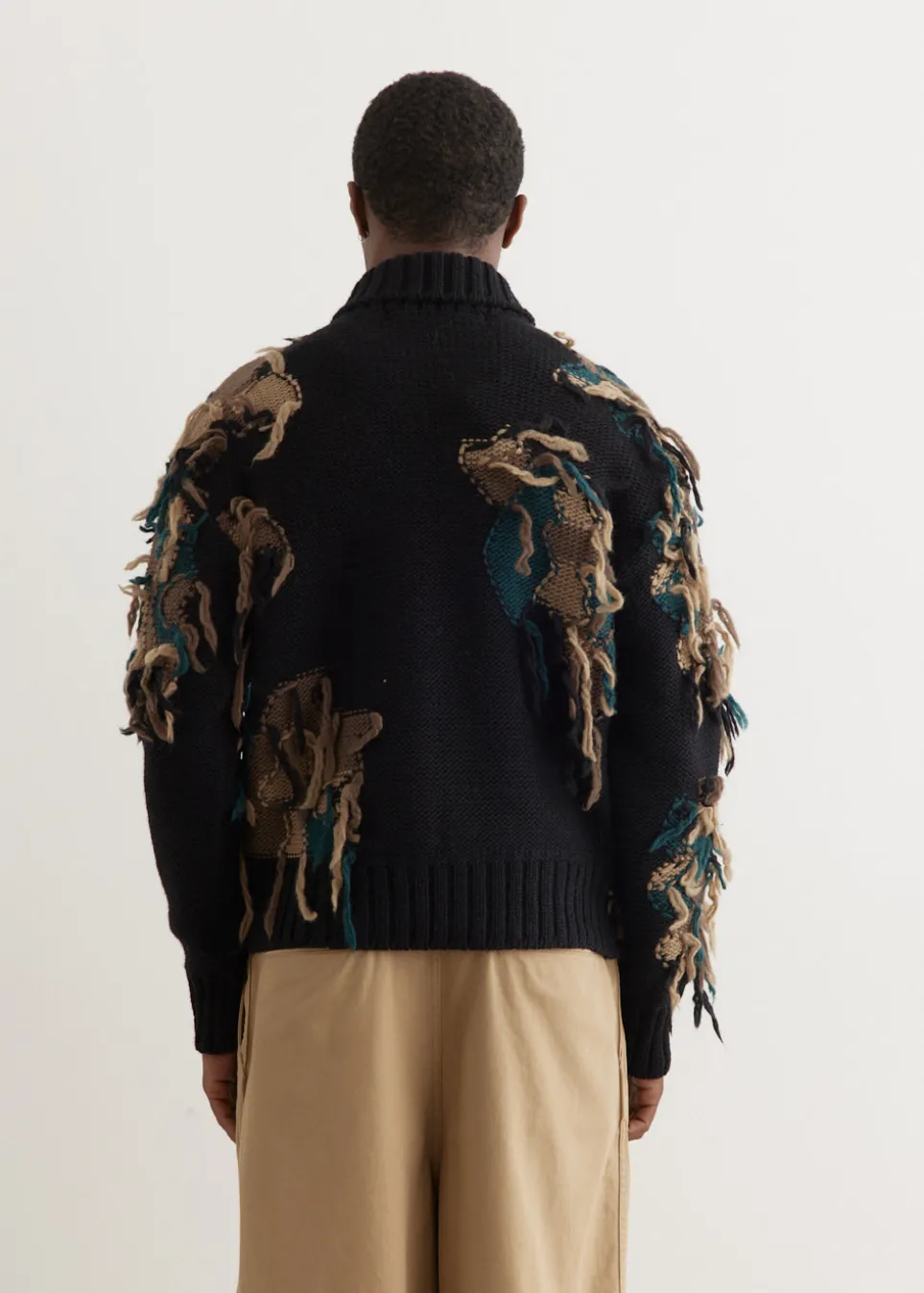 New Camouflage Zip-Up Cardigan