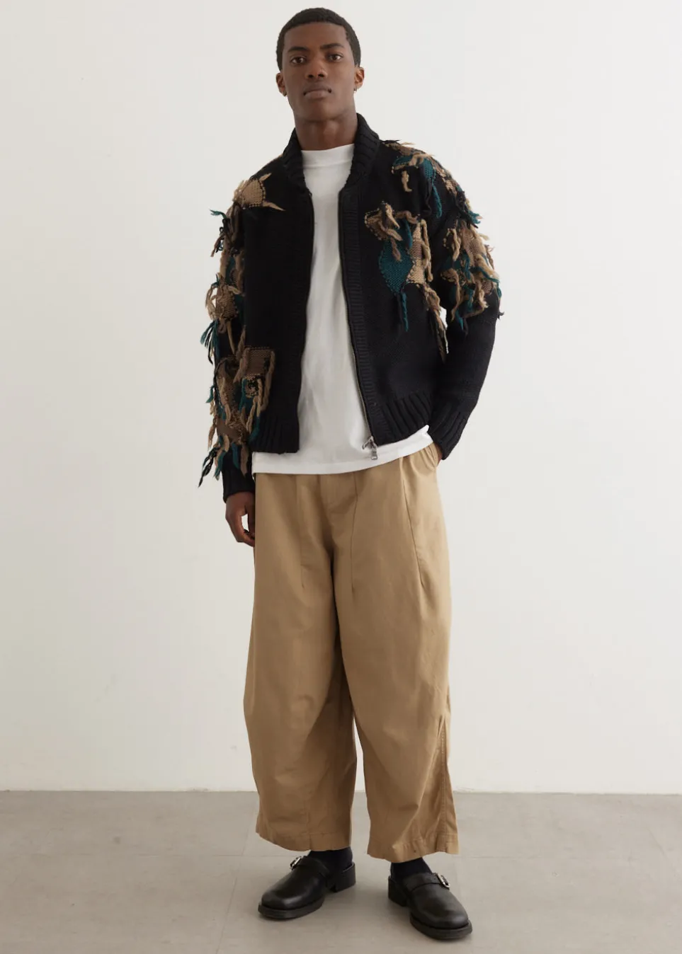 New Camouflage Zip-Up Cardigan