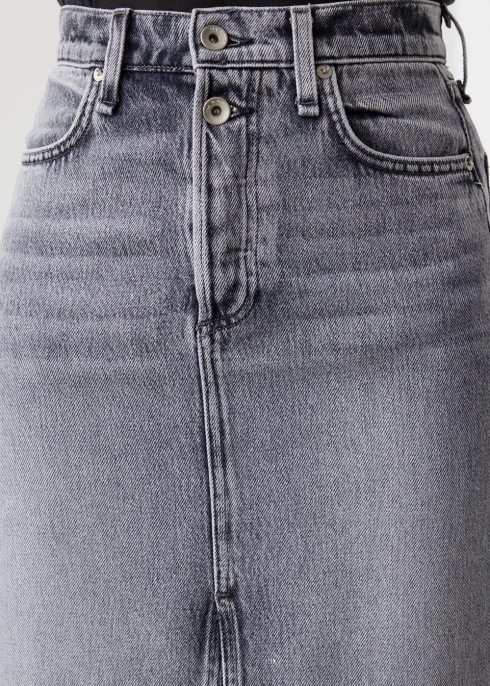 *NO STOCK* Broken In Denim High-Rise Skirt