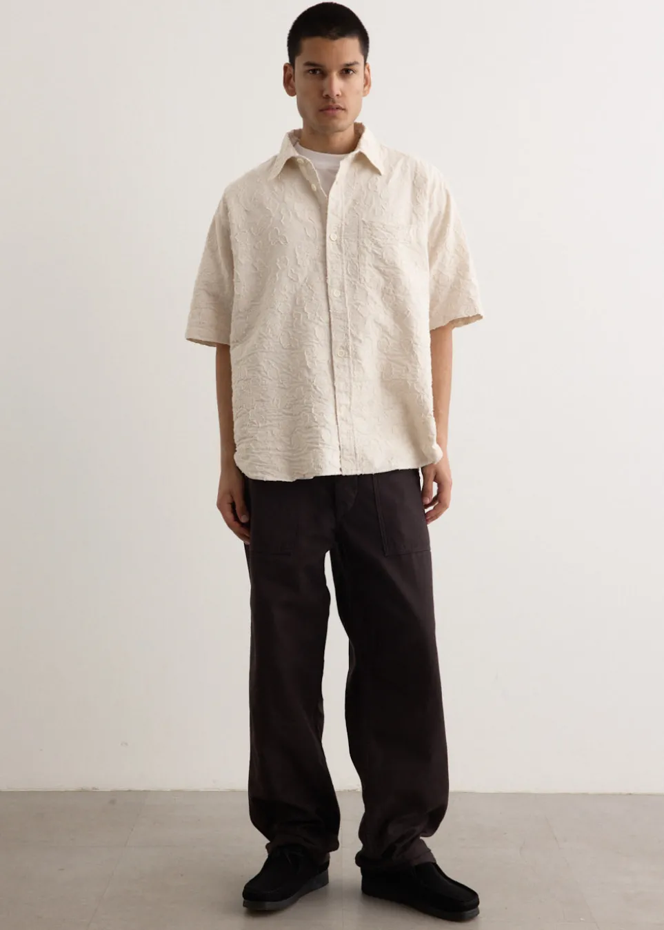 Ole Oversized Fil Coupe Short Sleeve Shirt