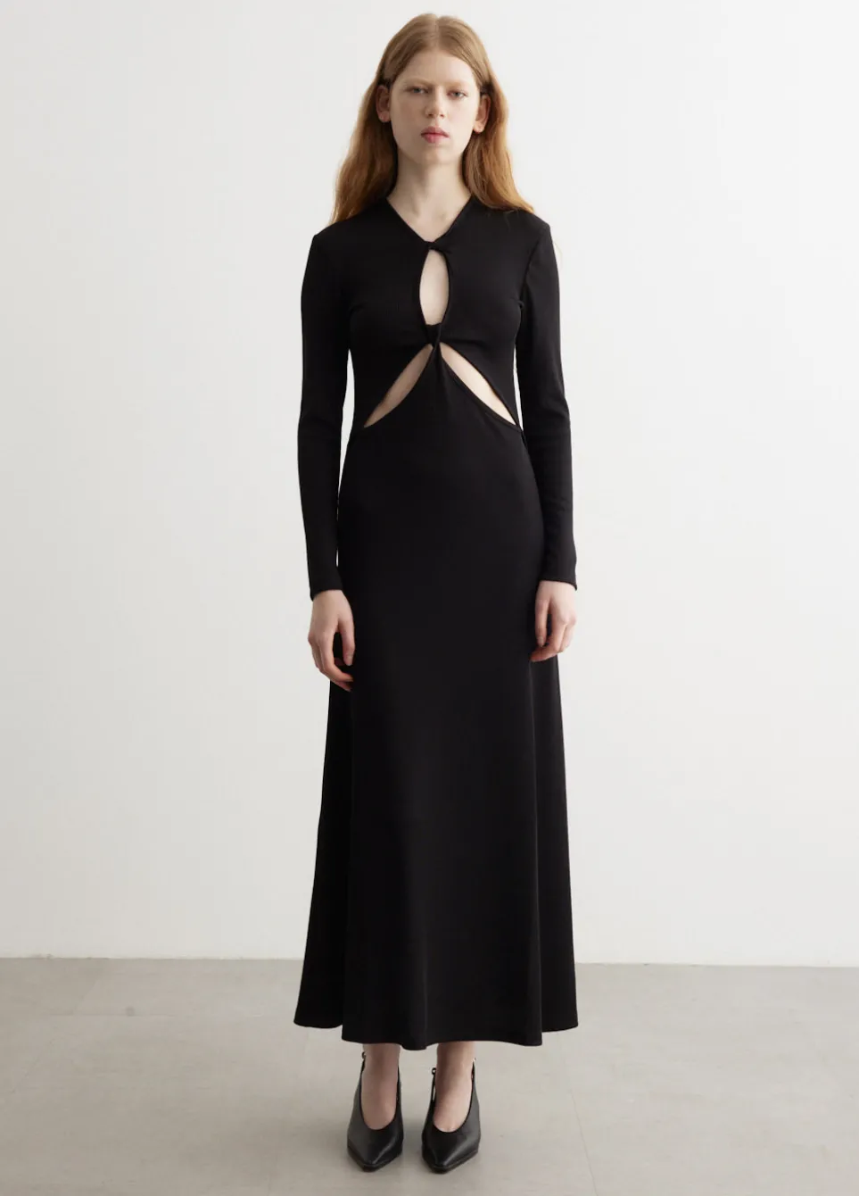 Open Twist Anglaise Dress