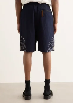 10oz IDG x IDG Denim Easy Shorts (FUROSHIKI Embroidery)