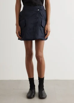 Padded Cargo Mini Skirt