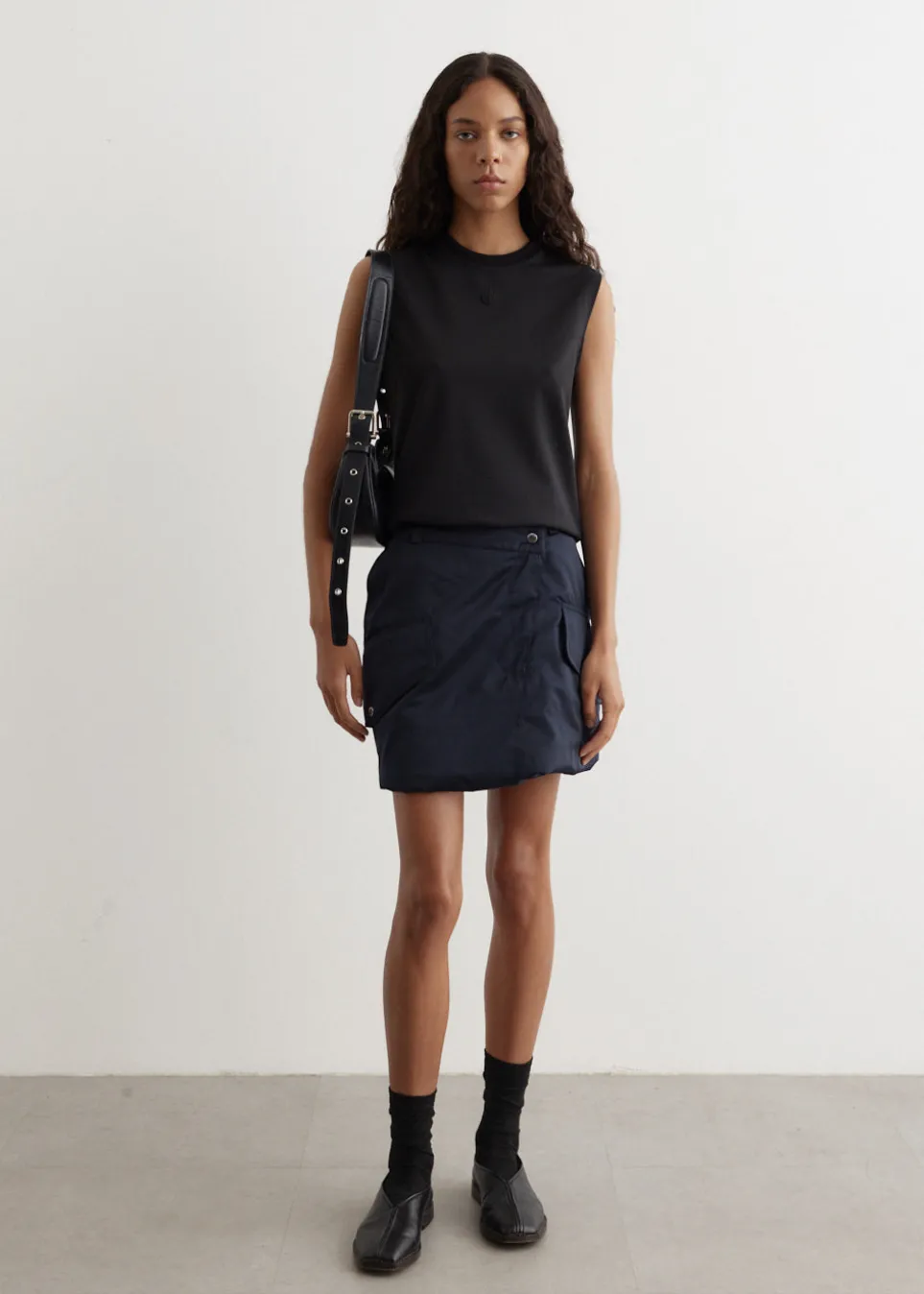 Padded Cargo Mini Skirt