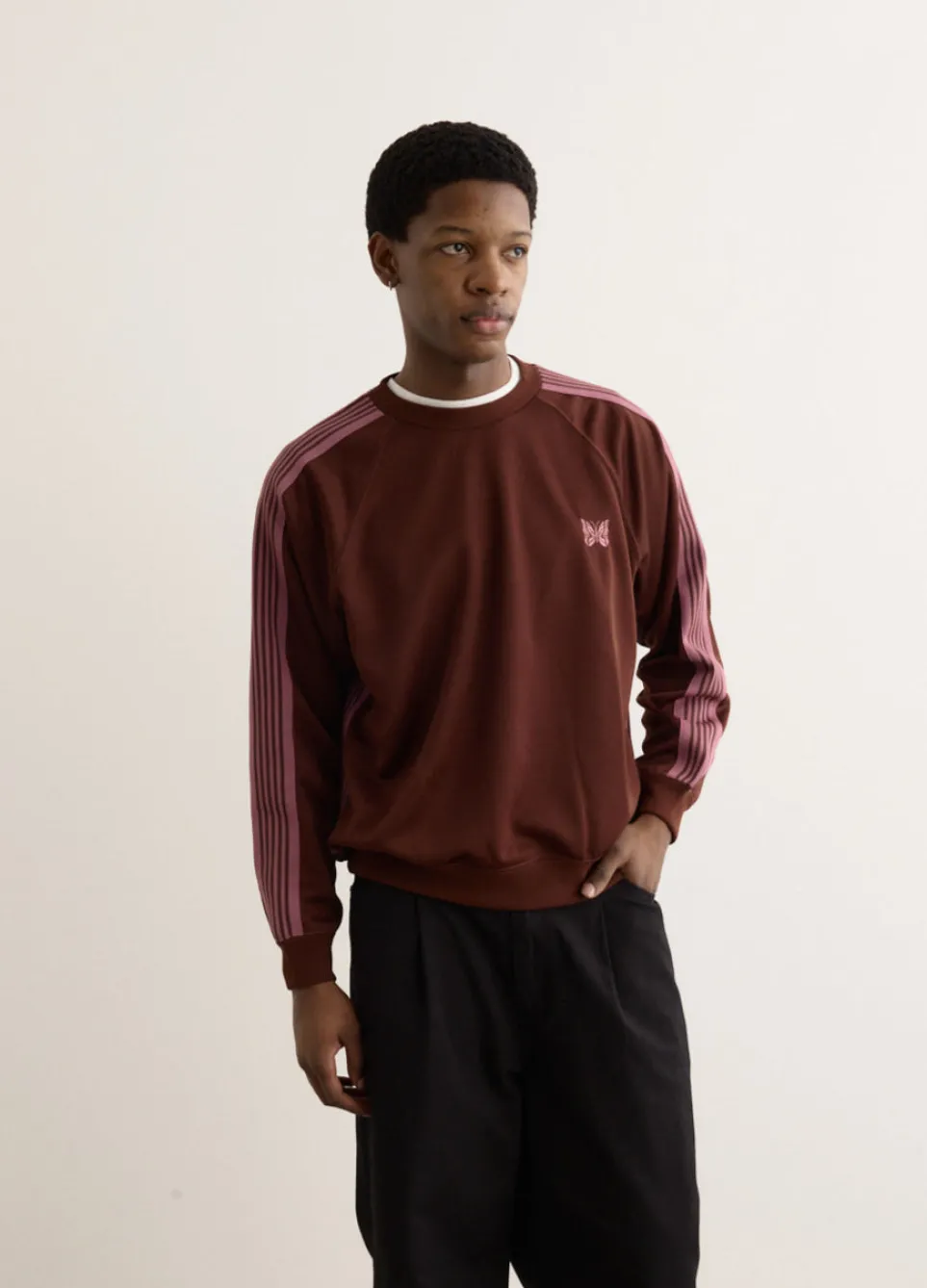 Poly Smooth Track Crewneck