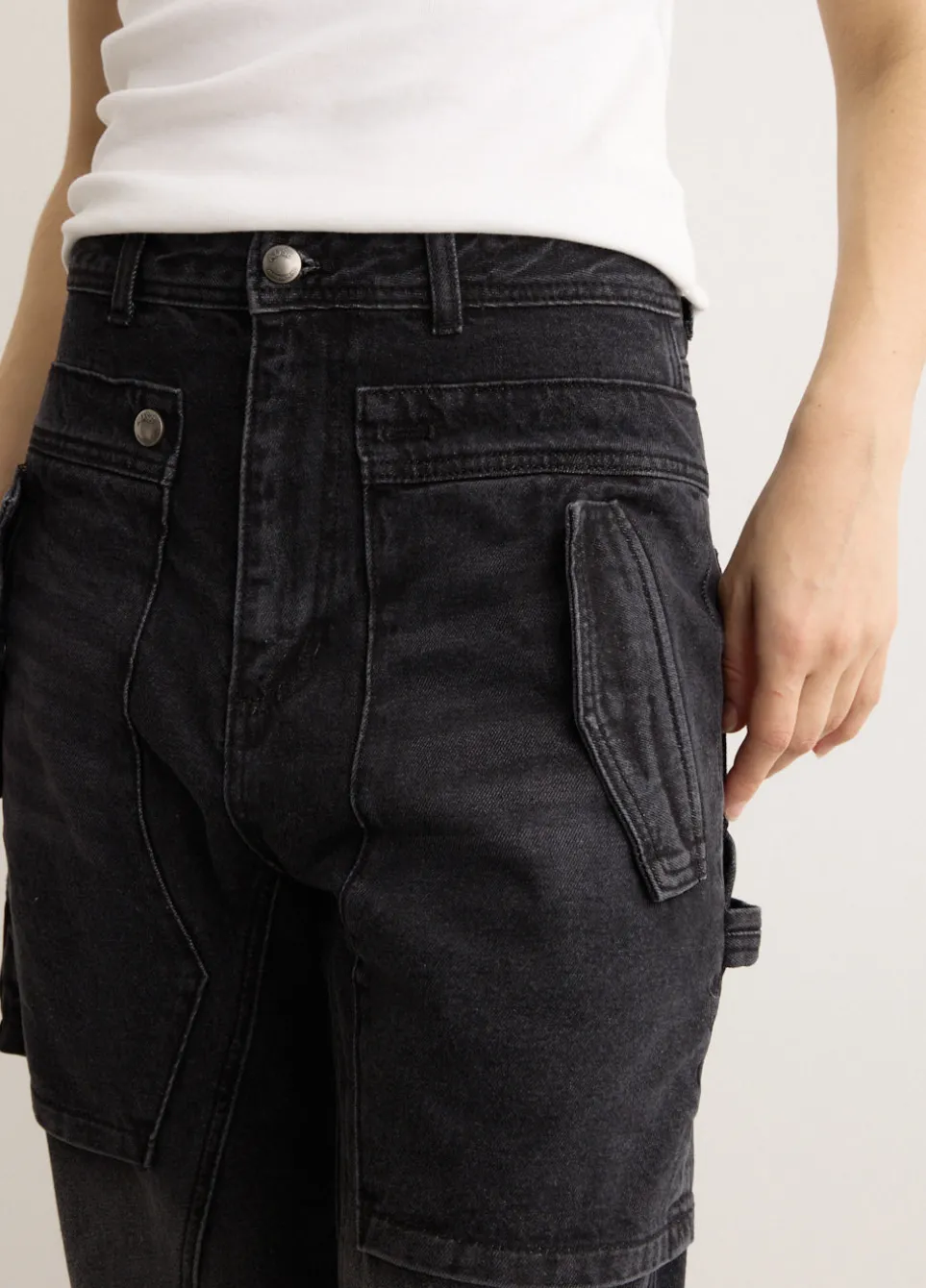 Raptor Layered Wide-Leg Jeans