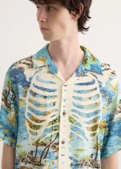 Rayon KAMEKAMEHA BONE Aloha Shirt