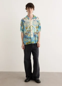 Rayon KAMEKAMEHA BONE Aloha Shirt