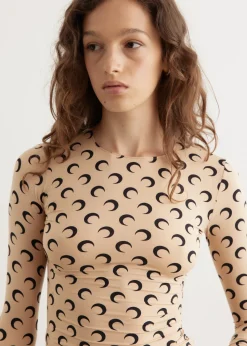 Recycled Moon Jersey Crewneck Top