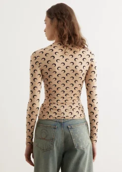 Recycled Moon Jersey Crewneck Top