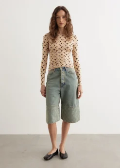 Recycled Moon Jersey Crewneck Top