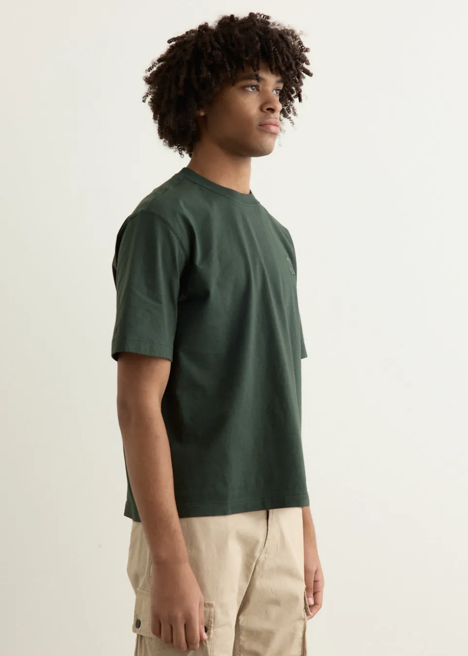 Regular Fit Compass Patch Overdyed T-Shirt