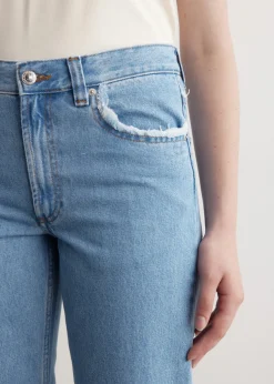 Relaxed Raw Edge Jeans