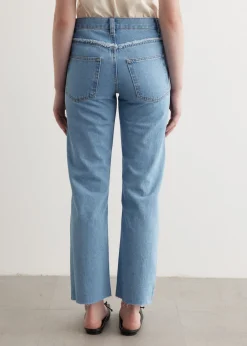 Relaxed Raw Edge Jeans
