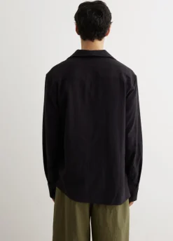 Requiem Seersucker Camp Collar Shirt