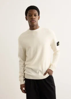Reverse Stitch Detail Crewneck Knit