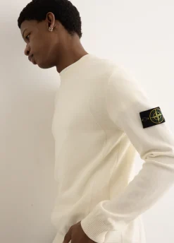 Reverse Stitch Detail Crewneck Knit