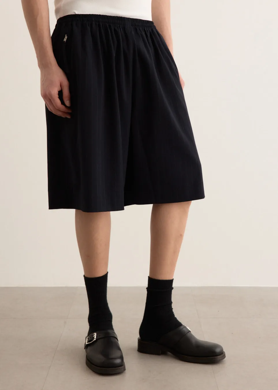 Rubbero Vis Pinstripe Shorts